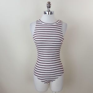 COPY - Open striped open back bodysuit